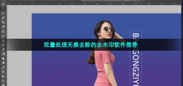 批量处理无痕去除的去水印软件推荐