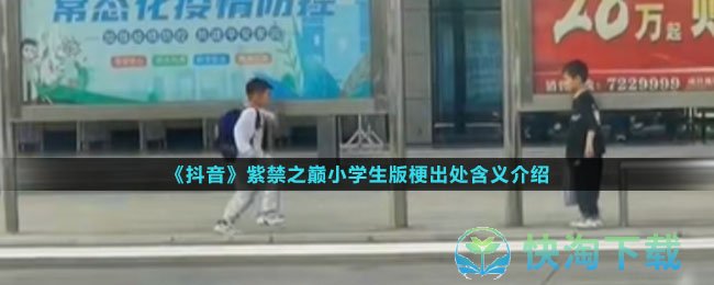 《抖音》紫禁之巅小学生版梗出处含义介绍