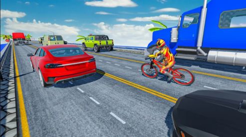 疯狂的交通自行车骑士3D截图(1)