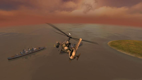 炮艇战3d直升机截图(4)