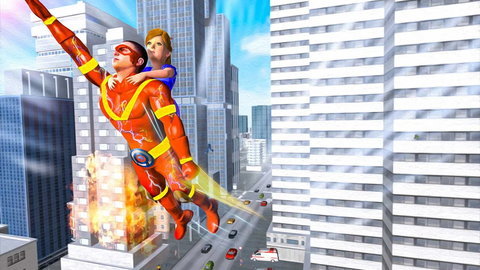 飞行超人城市英雄截图(1)