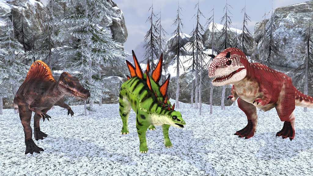 野生恐龙冬季丛林3D截图(1)