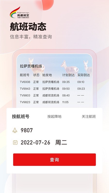 西藏航空订票截图(3)