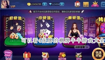可以看4张牌的棋牌牛牛游戏大全