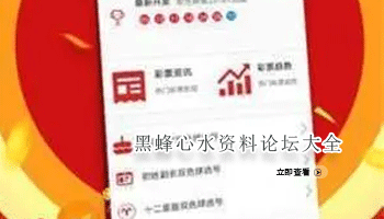 黑蜂心水资料论坛大全